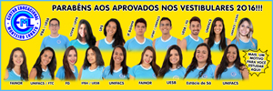 PARABÉNS AOS APROVADOS NOS VESTIBULARES 2016
