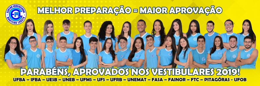 Aprovações nos vestibulares 2019