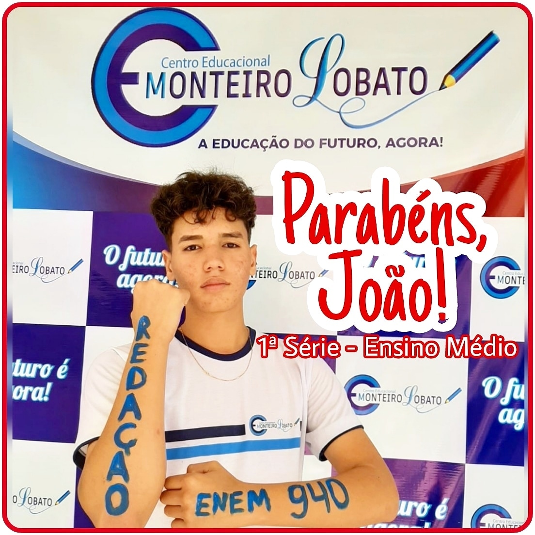 ENEM: Parabéns pela conquista, João!