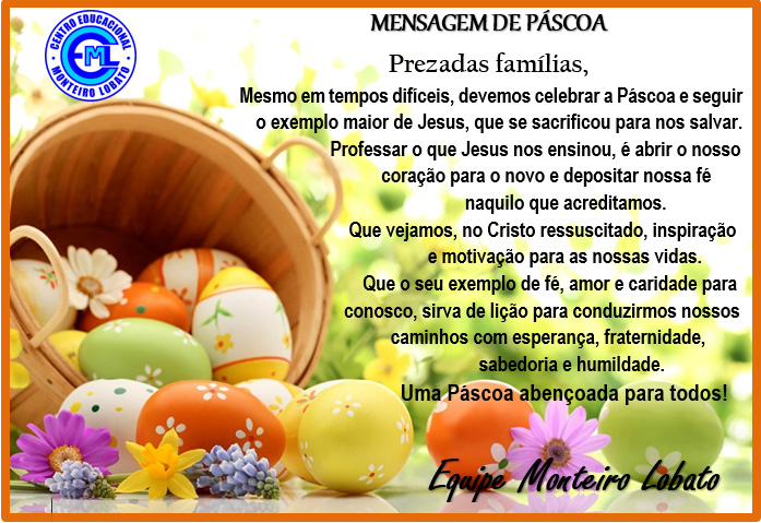 O CEML deseja uma abençoada Páscoa para todos!